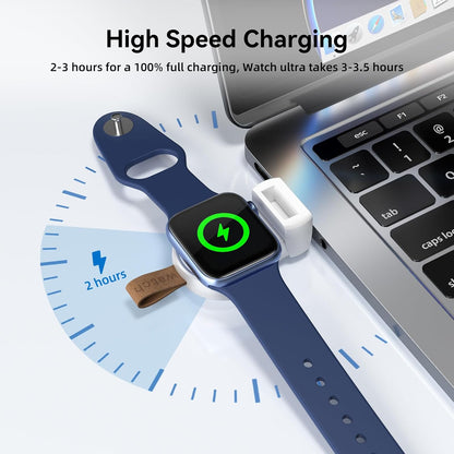Portable Charger for Apple Watch  Iwatch USB Wireless Charger, Travel Cordless Charger