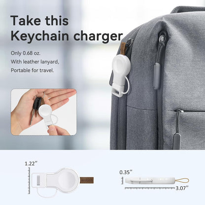Portable Charger for Apple Watch  Iwatch USB Wireless Charger, Travel Cordless Charger