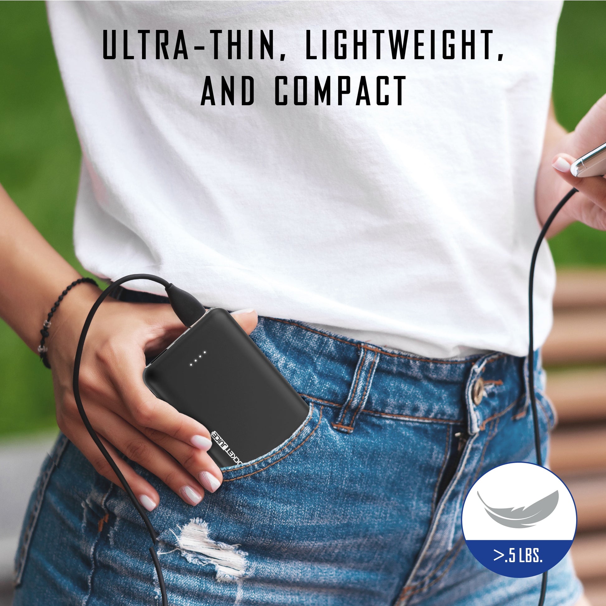 Slim Pro 5,000Mah 2-Pack, Portable Power Bank and Charger with Dual USB Ports