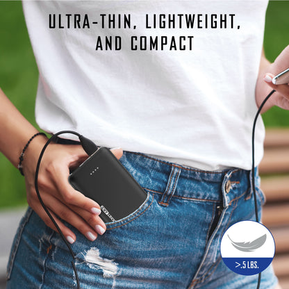 Slim Pro 5,000Mah 2-Pack, Portable Power Bank and Charger with Dual USB Ports