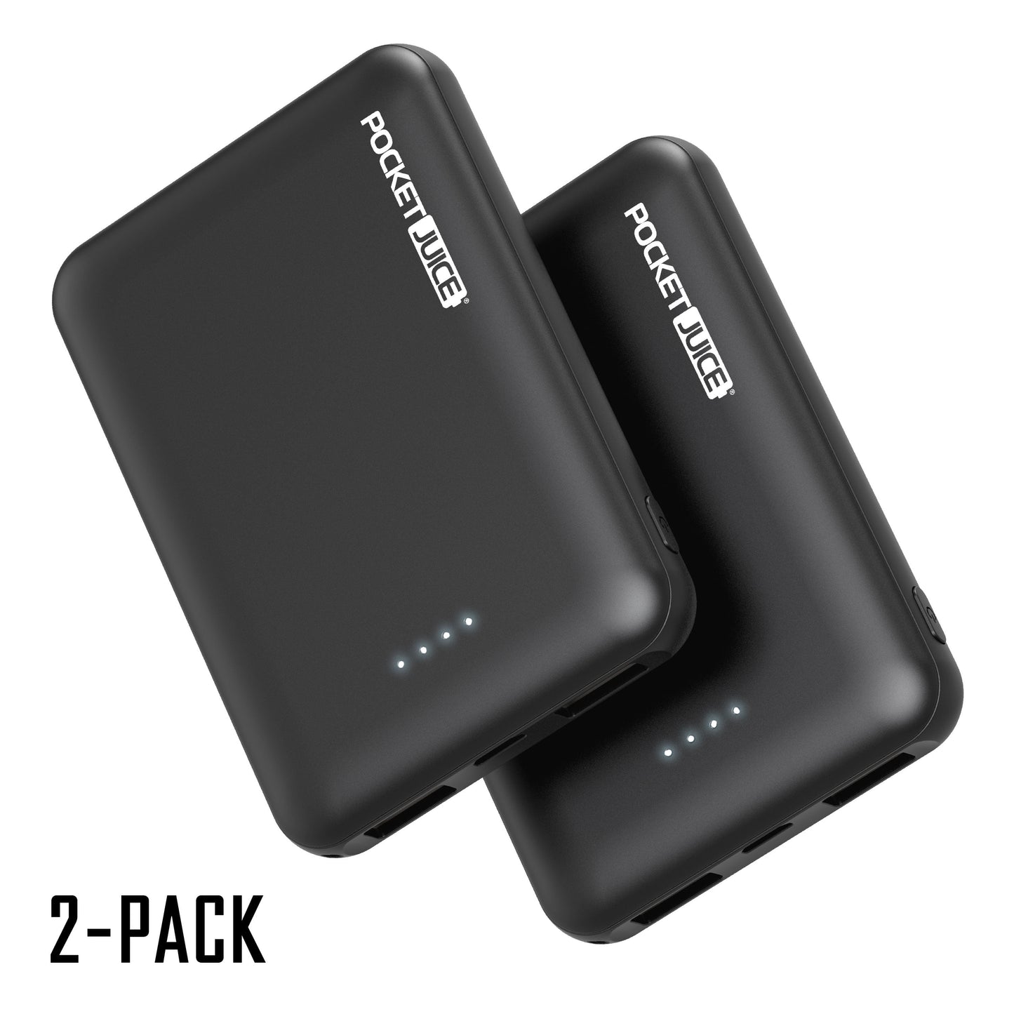 Slim Pro 5,000Mah 2-Pack, Portable Power Bank and Charger with Dual USB Ports